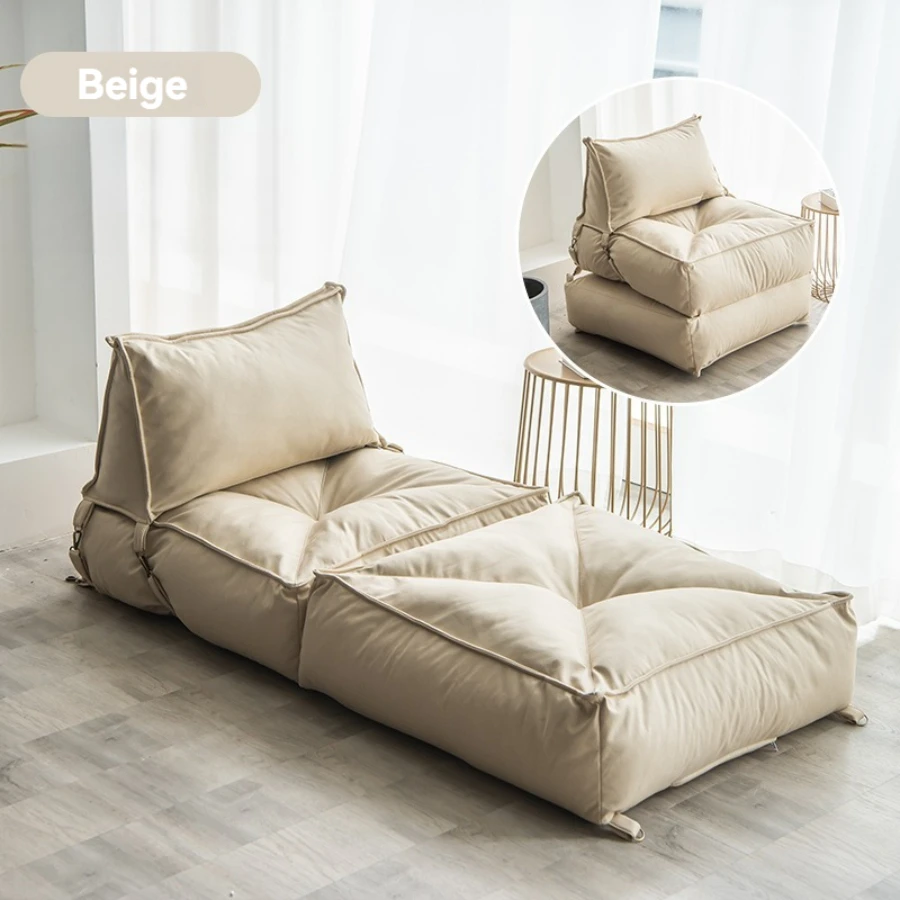 Lazy sofa bed single folding couch tatami now simple bean bag sofa balcony bedroom living room backrest chair
