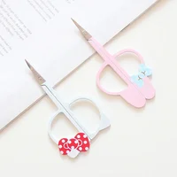 1PC Stainless Steel Eyebrow Scissor Eyelashes Nose Hair Remove Round Point Head Trimmer Personal Care Makeup Beauty Tools 1