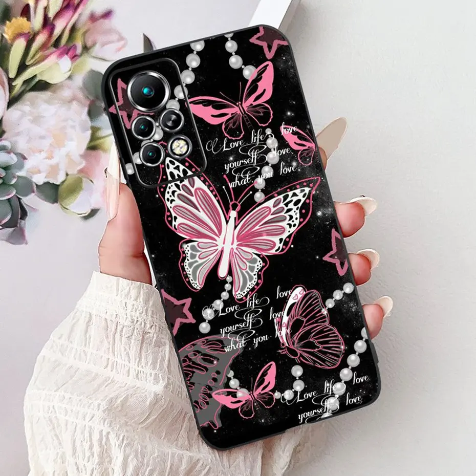 Sleek Black Silicone Soft Back Phone Case - New Design