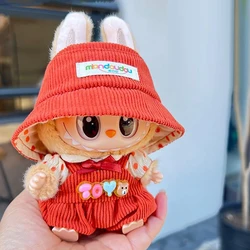 Striped Sweater and Overalls Outfit with Glasses and Hat - No doll (11 set)