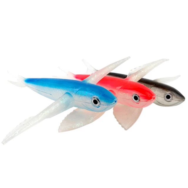 Bionic Flying Fish Artificial Bait Soft Tuna Lure Seawater Fishing