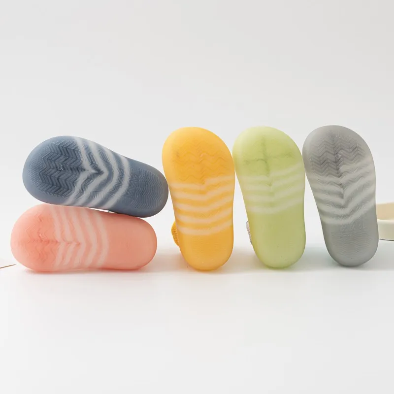 Animal Pattern Baby Floor Socks Non-slip Silicone Sole Cute Cartoon Toddler Shoes Breathable Casual Cotton Baby Boys Girls Shoes 4