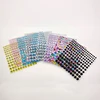 3PCS Jewel Sparkle Crystal Eye Drill Sticker Facial Beauty Decorations Holiday Makeup Crystal Diamond Stickers Color Random 5