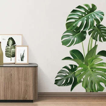 Large Monstera Leaf Wall Decal 1