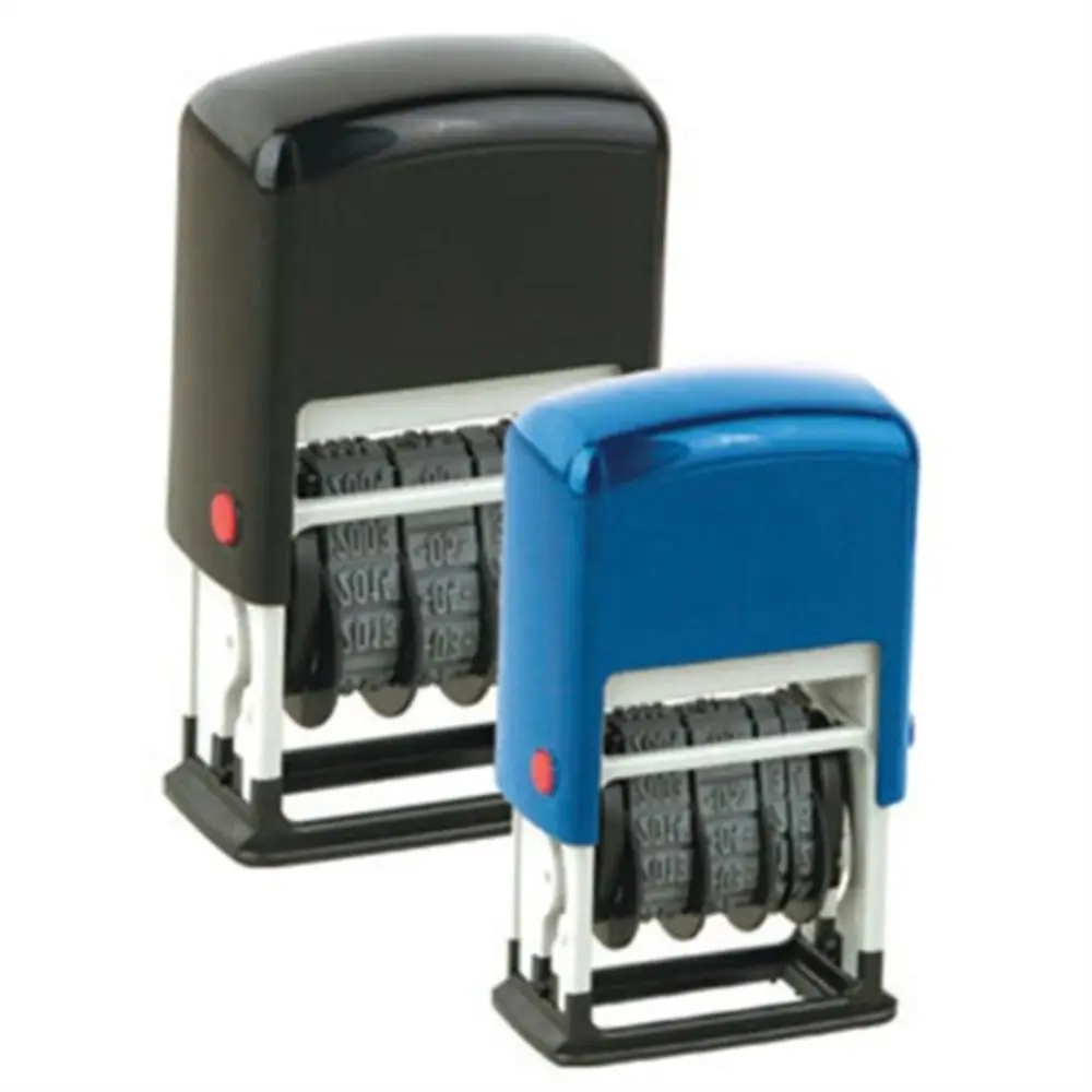 DIY Handle Account Date Stamps Stamping Automatic Ink Return Mini Self