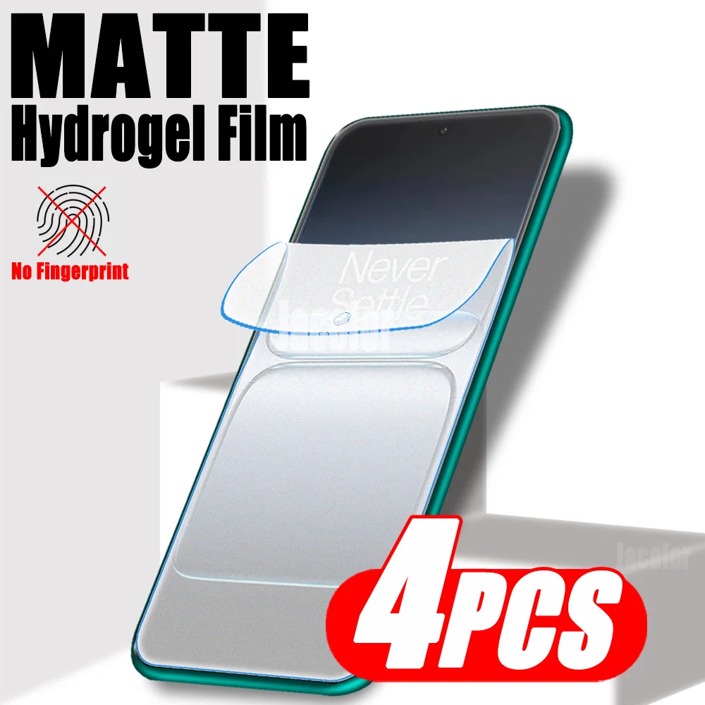 4-Pack Matte Screen Protective Film - Anti-Fingerprint Hydrogel Protector