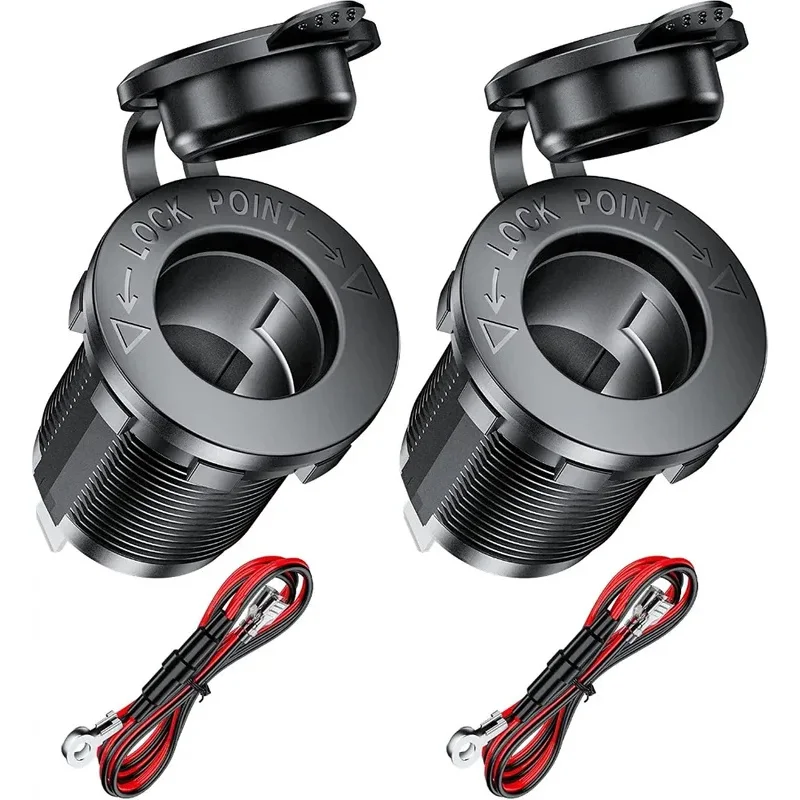 1-4세트 12V 시가 라이터 소켓 방수 소켓 교체 DIY 키트는 자동차, 선박, ..