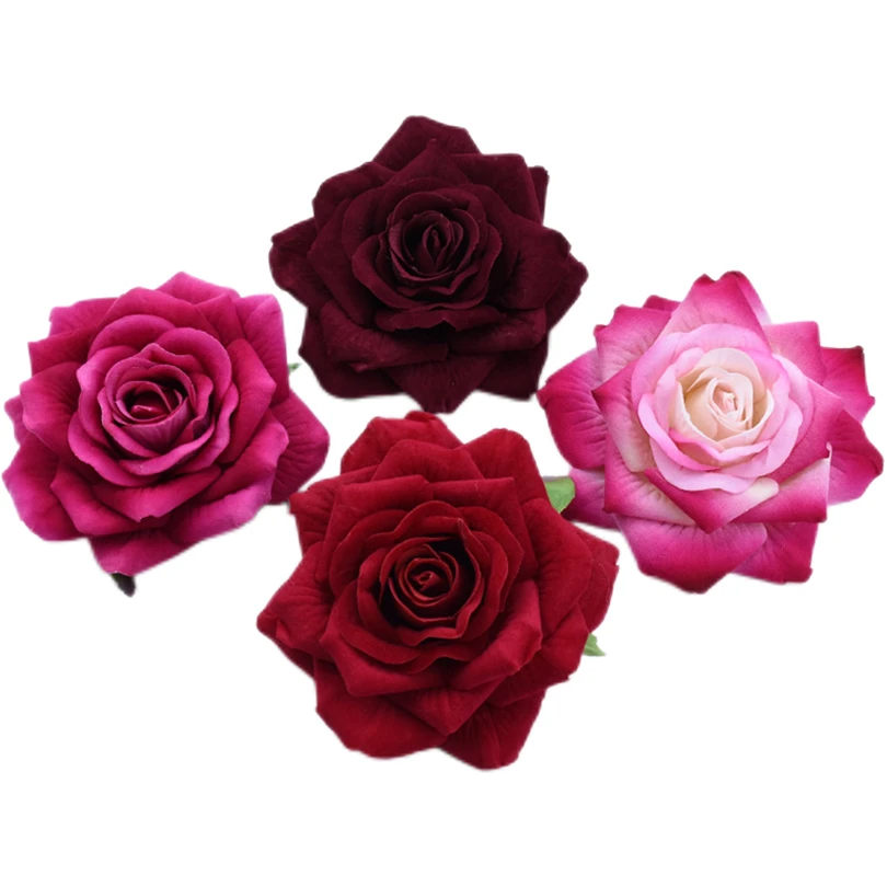 Silk Rose Artificial Flowers Set 5