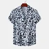 Fashion Leopard Print Summer Men's Shirts Casual Oversized Short Sleeve Fashion Single-Breasted Blouses Trend Tops Men Clothing 5