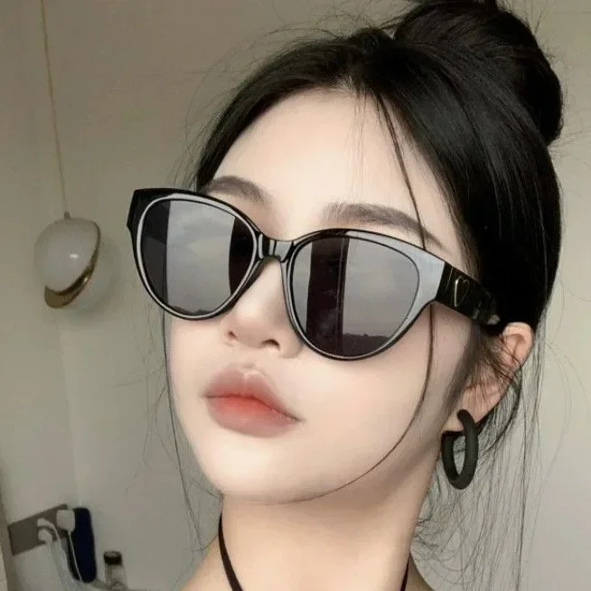 Blue Light Blocking Ladies Myopia Eyeglasses with Diopter Luxury Large Frame Finished Minus Sunglasses Prescription 0 To -4.0 5