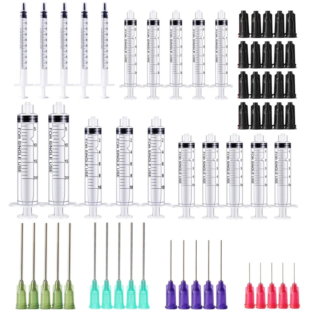 

1-20mL Plastic Syringe Hydroponics Analyze Measuring Cubs Nutrients Syringe For Injectors Ink Cartridge Pets Cat Feeders