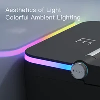 YYHC-Luxury high-end function floor black glazing square smart toilet automatic intelligent smart toilet with UV nozzle Voice co 2
