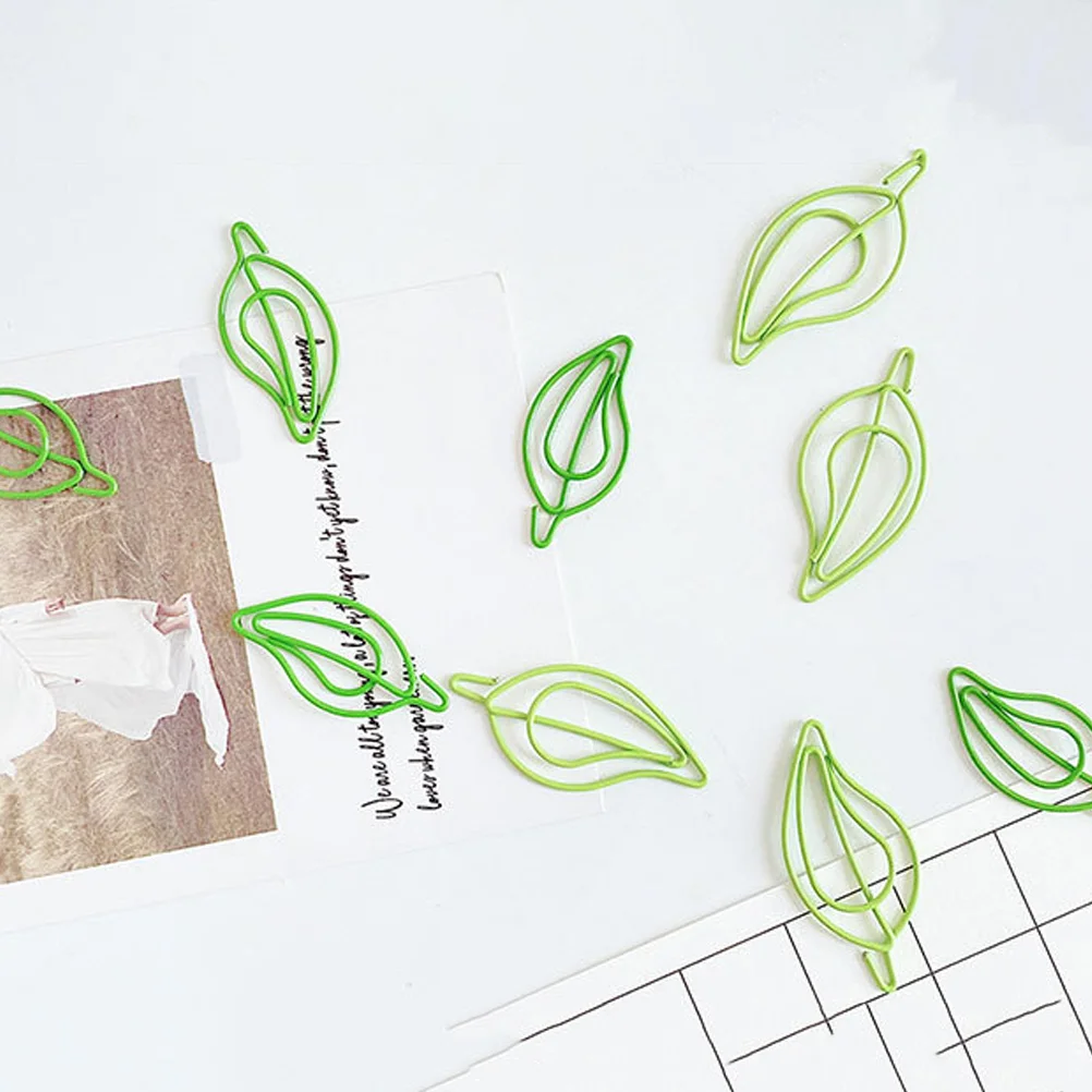 Ciieeo File Folders Mini Binder 30Pcs Paper Clip Metal Bookmark Cute Paper Clips