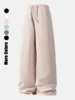 Fashion Mens Wide Pants Oversize Sports Streetwear Summer Male Breathable Loose Trousers Solid Color Sweatpants