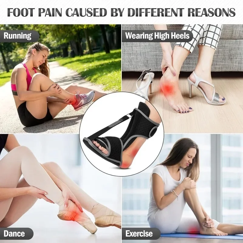 Adjustable Night Splint plantar fascia brace For Plantar Fasciitis Pain Relief Soft Foot Drop Brace Sleeping Achilles Tendon Stretcher Boot Nighttime