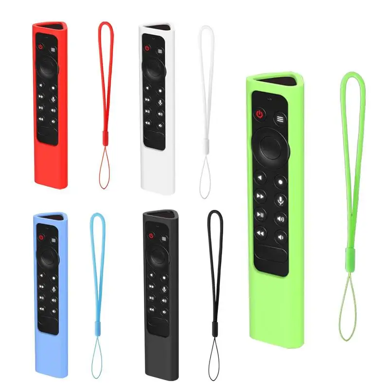 OOTSR 2 Custodie In Silicone Per Telecomando NVIDIA Shield TV Pro / 4K HDR - Antiscivolo E Antiurto - Con Cinghiette Regolabili (Rosa)