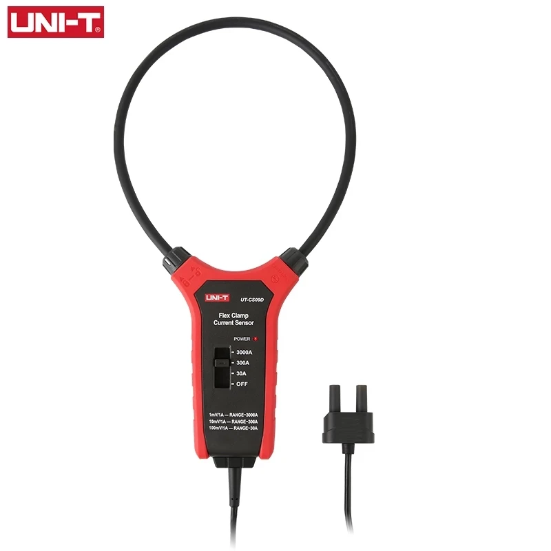 UNI-T UT-CS09D AC 전류 플렉시블 클램프 계량기 플렉스 클램프 센서, 전류계 주파수 계량기 UT206B UT208B 적용 가능, 3000A