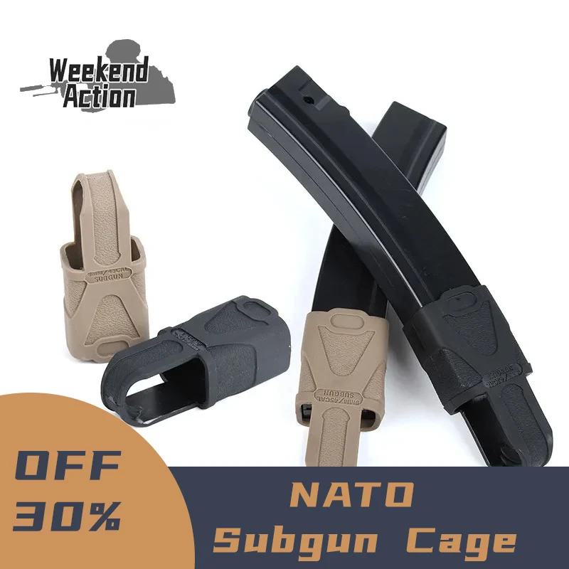 

WADSN Airsoft Tactical 9MM NATO Subgun Cage Fast Mag Rubber Loops for MP5 MP5K Magazine Assist Hunting Rifle Pouch Accessories