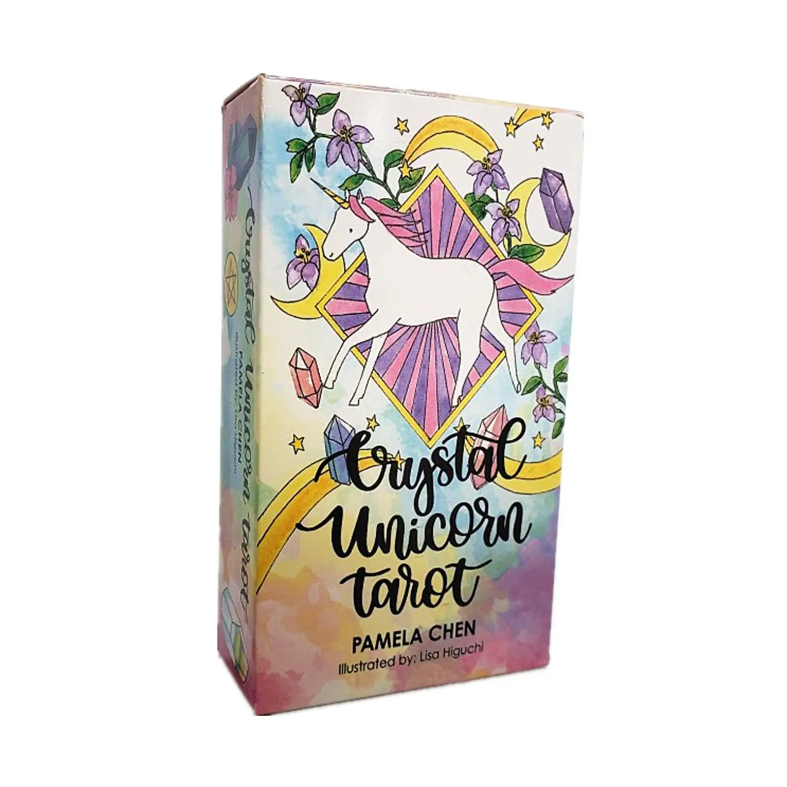 

New 78 Cards English Deck Crystal Unicorn Tarot For Family Friends Fun Divination Entertaunment Party Board Games