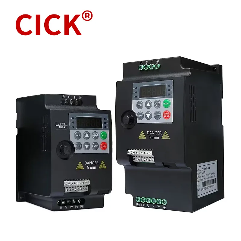 CW100 อินเวอร์เตอร์แปลงความถี่ VFD เดี่ยว/สามเฟส 380V 220V 0.75/1.5/2.2/4/5.5Kw 1P 3P เอาต์พุตความถี่ตัวแปร 1