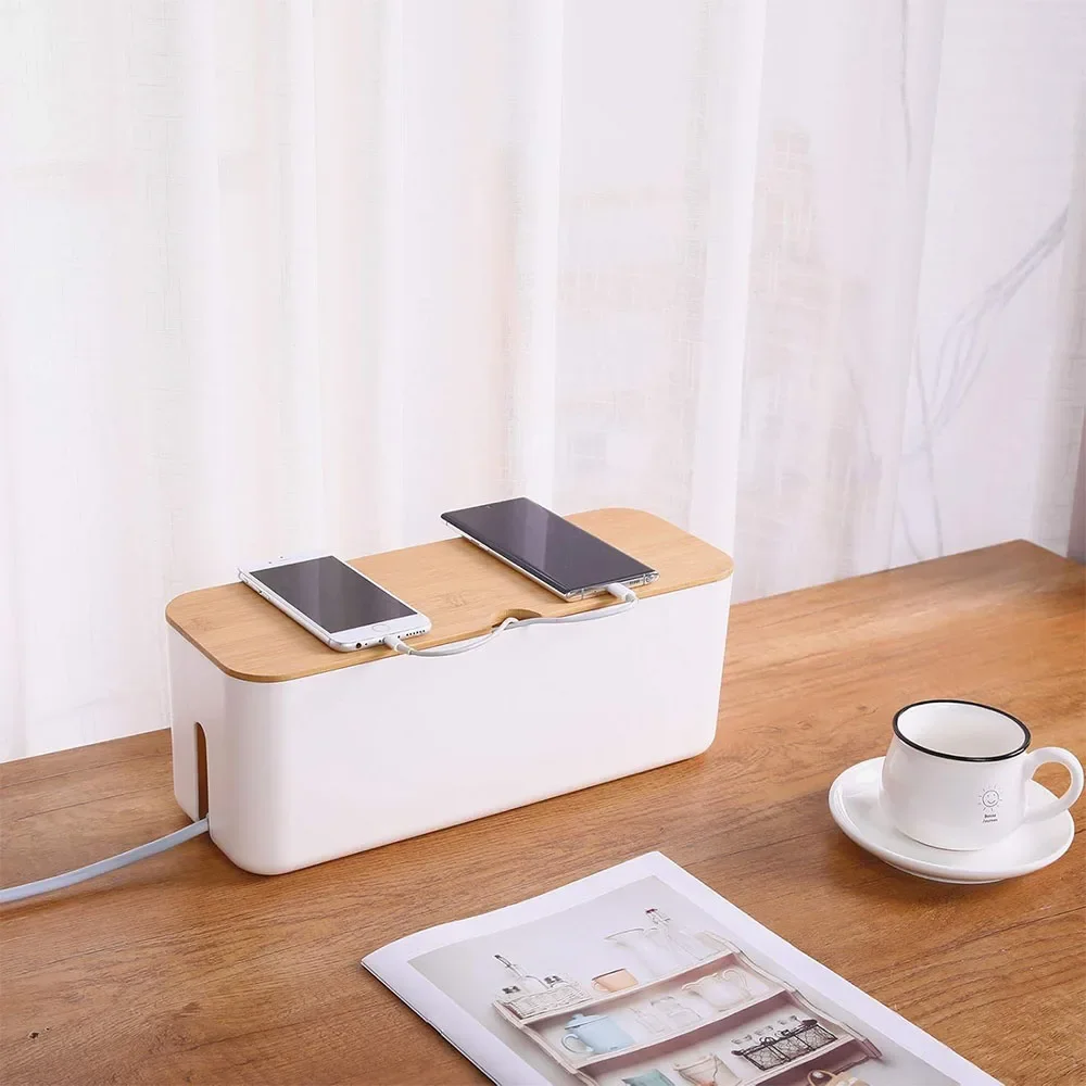 Cable Storage Box for Extension Cord Power Stripe 1