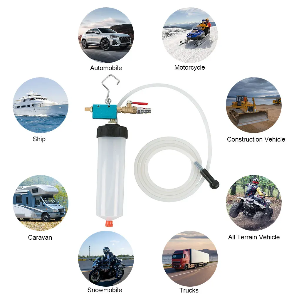 Car Brake Fluid Oil Change Tool Hydraulic Clutch Oil Pump Universal Bleeder Transfer Fuel Dispenser Tool for Car Motorcycle