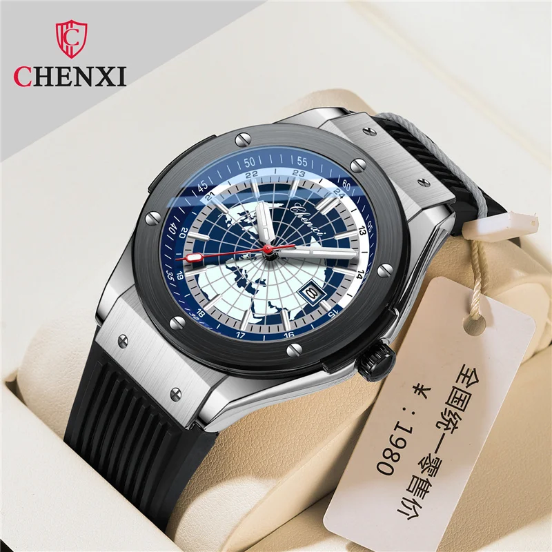CHENXI Luxury Waterproof Military-Style Men's Fashion Wristwatch