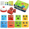 Children Montessori Emotion Change Building Blocks Feeling  Expressions Puzzles Educational Kid Card Match Game With Bell Ring 2