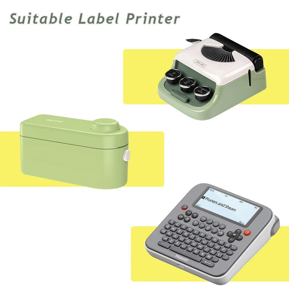 1 Rolle Klebe etiketten hersteller Papier für Makeid M1/L1/E1 Mini/Mini HD laminiertes Büro Etikett ier band