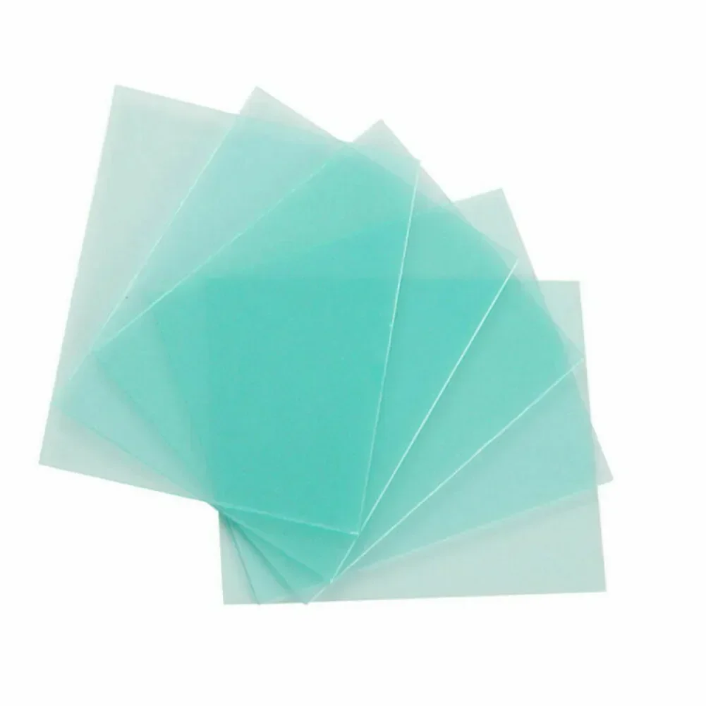 Welding Helmet Welding Shield Cover Welding Protective Lens PC Plastic Plate Cover Green Clear Screens Welding Helmet Filter 10 PCS