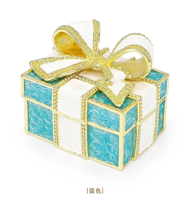 Elegant Tiffany Blue Gift Box with Turquoise and Gold Wrapping