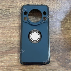 Premium TPU Soft Cover with Back Ring Holder Bracket for Smartphones - 6.72 2024 Edition (Ring Case Black)