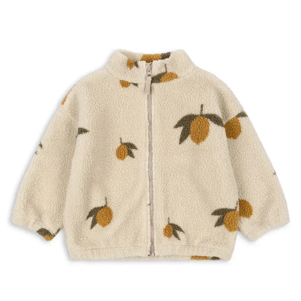 KS Winter Baby Girls Boys Lambswool Cherry Jackets Kids Clothes Sequin Cartoon Panda Outerwear for Boys Children's Coats 1-9Yrs 5