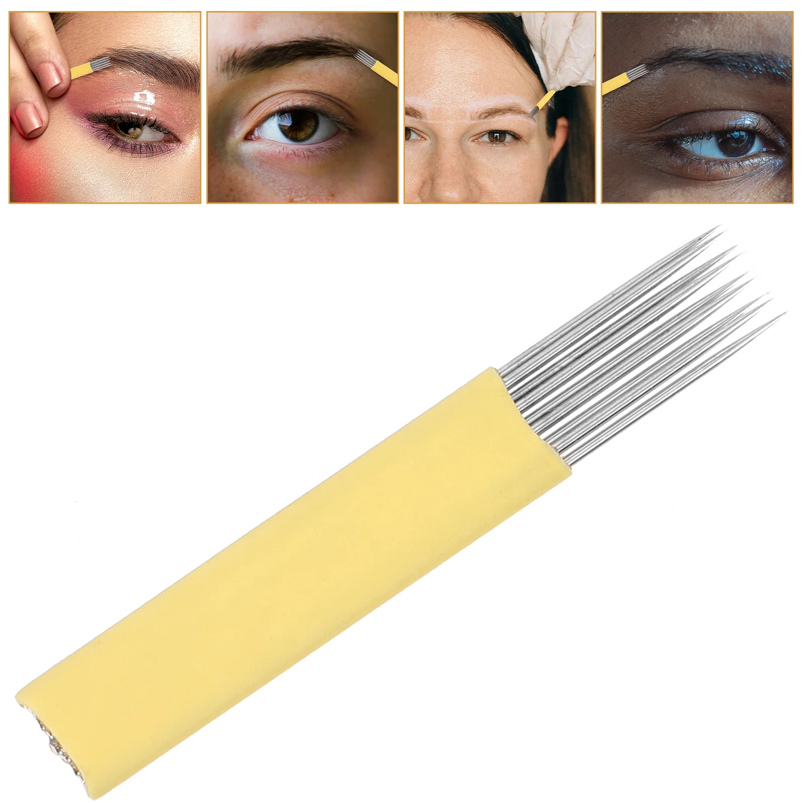 

Line Embroidery Needle Piece Eyebrow Needles Tool Tattoos Tools Eyebrows Beauty Salon Semi Permanent Metal Pin