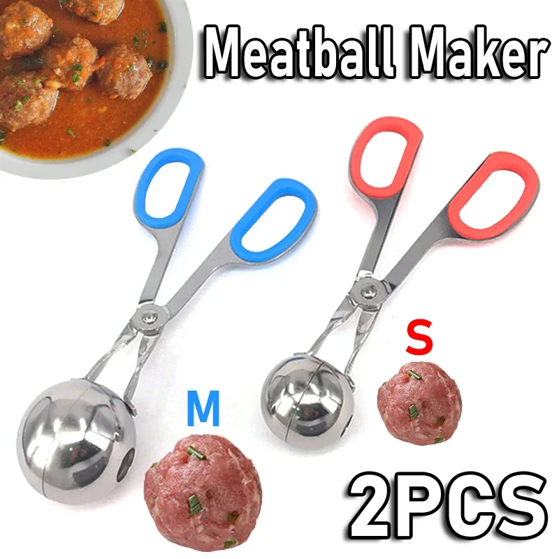 Meat Ball Maker 304 Stainless Steel Stuffed Meatball Clip DIY Fish Meat Rice Ball Maker Mold Tools Kitchen Gadgets