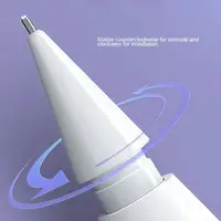 Pointes de crayon remplaçables, 6 pièces, pour Apple Pencil 1ère, 2ème et 3ème génération, stylet pour écran tactile, pour iPad Pencil 1 2 3, pointes de rechange lisses 6