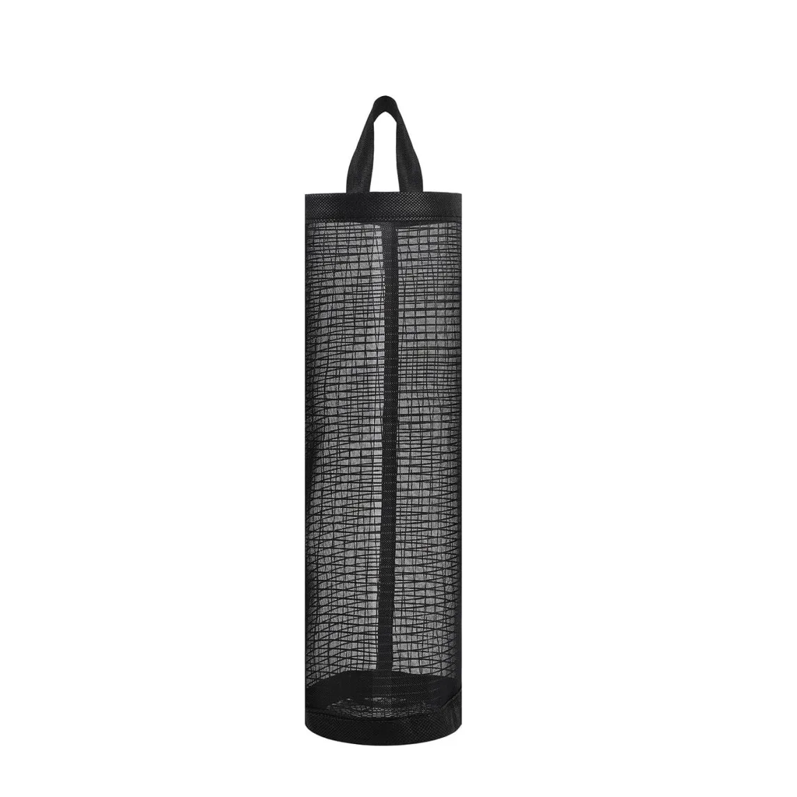 Porta sacchetti di plastica, porta sacchetti della spazzatura appesi, per sacchetti della spazzatura appesi, sacchetto di stoccaggio appeso in rete con gancio per casa e cucina, 2 pezzi