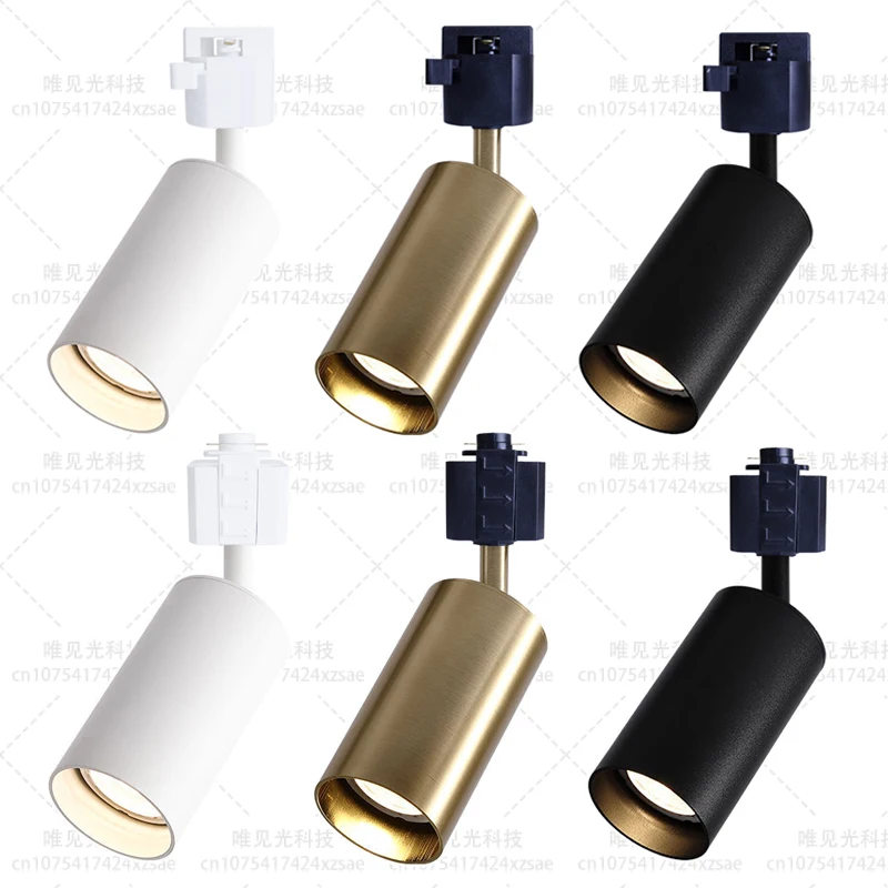 GU10 Bulbs LED Track Lights Replaceable COB Light Source for Rail