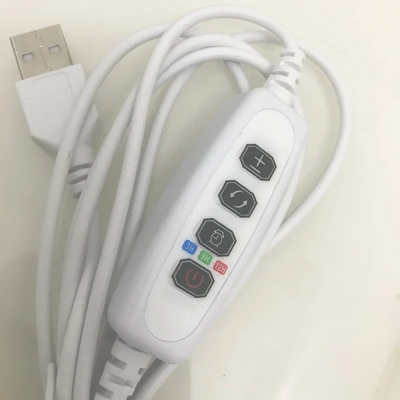 1Pcs DC 5V USB clamp Plant Light Timing Control Cable Switch Line Plant Growth Light Live Broadcast Fill Control wire