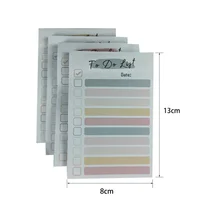 50 Sheets To Do List Notepad Color To Do List Sticky Notes Adhesive Memo Pad Rainbow Style Portable Daily Planner List Notepad 1