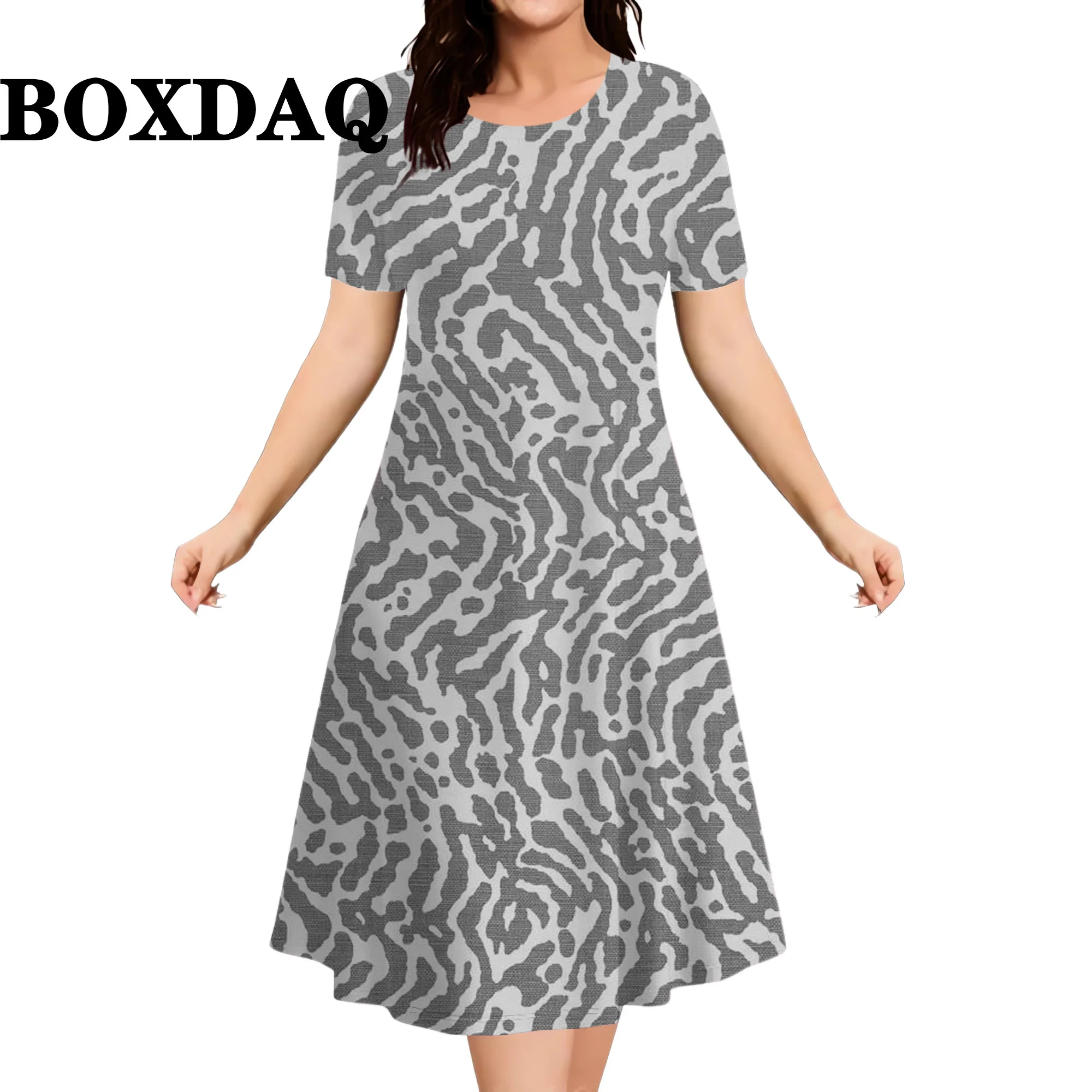 2026 New Floral Graphic Print Women’s Dresses Elegant Ladies Summer Dress Casual Retro Plus Size Female Fashion Loose Dress 9XL