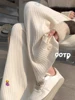 2024 Spring Japanese Style Maternity Woolen Trousers Side Split Button Fly Pregnant Woman Straight Pants Pregnancy Knitted Pants 1