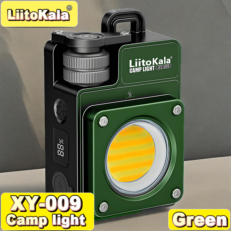 LiitoKala XY-009 Multi-Mode Camping Lantern, Magnetic Base, 85 LED Beads, Fast Charging, 160g Lightweight, IPX4
