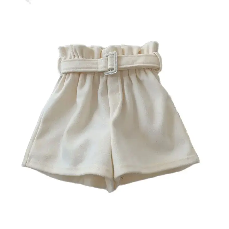 Korea Woolen Shorts Women Solid Loose All-match Korean Style Leisure Popular Ladies Trendy Simple Daily Elegant