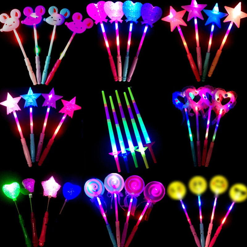 Baguette magique dégradée pour décoration de fête, fournitures de fête  d'anniversaire pour fille Shoous, faveur lumineuse, cadeau pour enfants,  anciers lumineux, structurels ent, 1 pièce - AliExpress