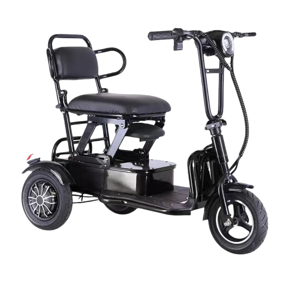 max load 200kg scooter 3 wheel electric dual motor disability powered mobility tricycle electric scooter with seat
