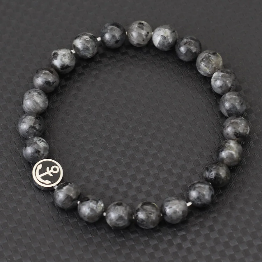 Stainless Steel Tiger Eye Stretch Bracelet for Men