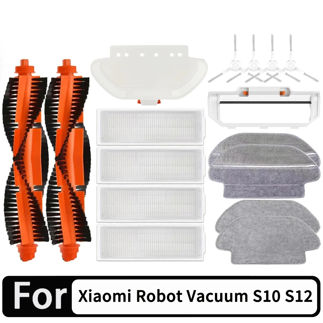 Запчасти для робота-пылесоса Xiaomi S10 S12 T12 B106GL/ Mop 2S XMSTJQR2S / 3C B106CN, аксессуары, основная боковая щетка, фильтр, швабра Запчасти для робота-пылесоса Xiaomi S10 S12 T12 B106GL/ Mop 2S XMSTJQR2S / 3C B106CN, аксессуары, основная боковая щетка, фильтр, швабра