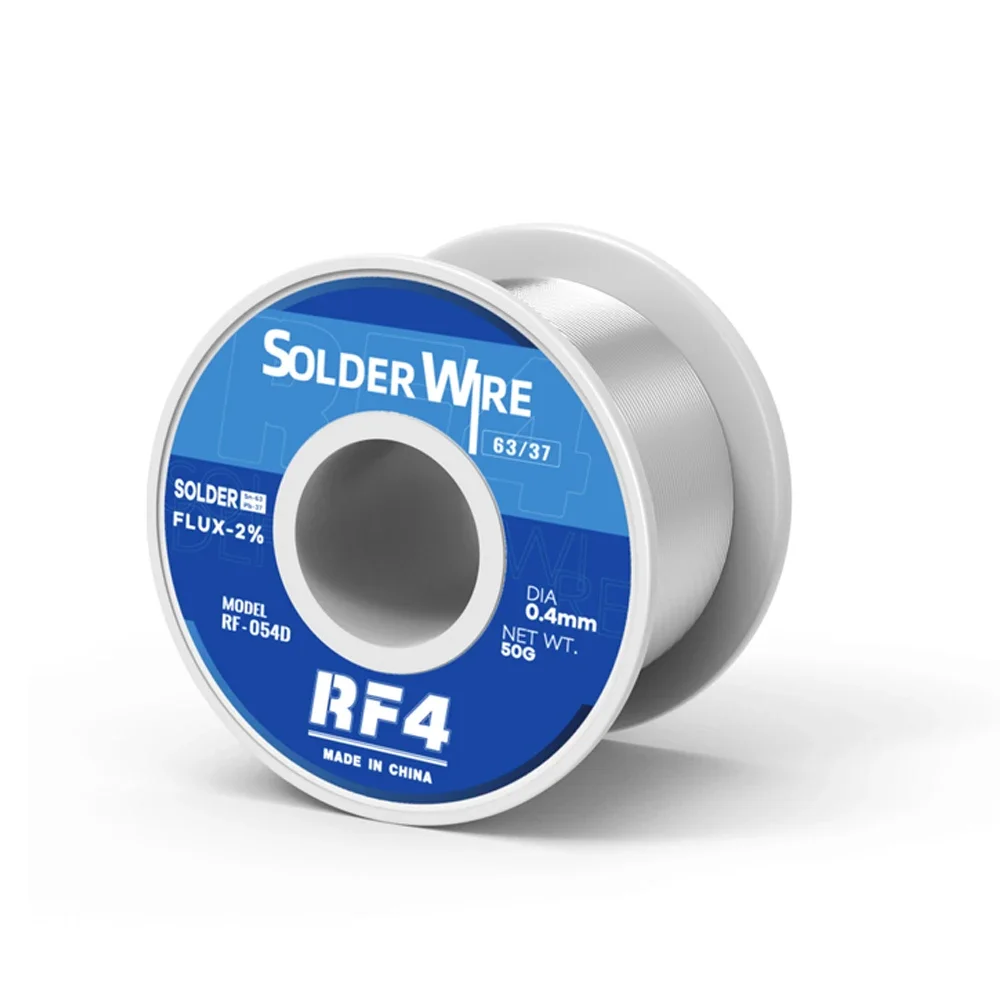 RF4 Solder Wire 0.4 0.6 0.8 MM for Phone Battery Panel Stainless Steel Nickel Sheet Soldering Special Tin Line Huimintong