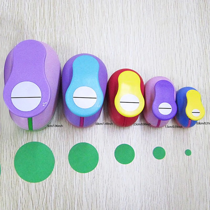 Description Picture 5 of itemScrapbooking Circle Punch 8/15/25/38/50mm DIY Embossing Punches  Machine Paper Cutting Color Craft Hole Punch Rounder Cutter